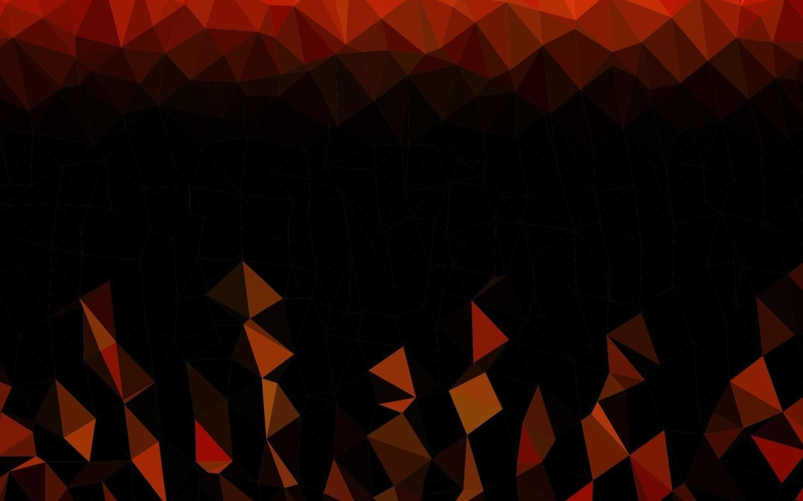 Fondo de mosaico abstracto de vector naranja claro.