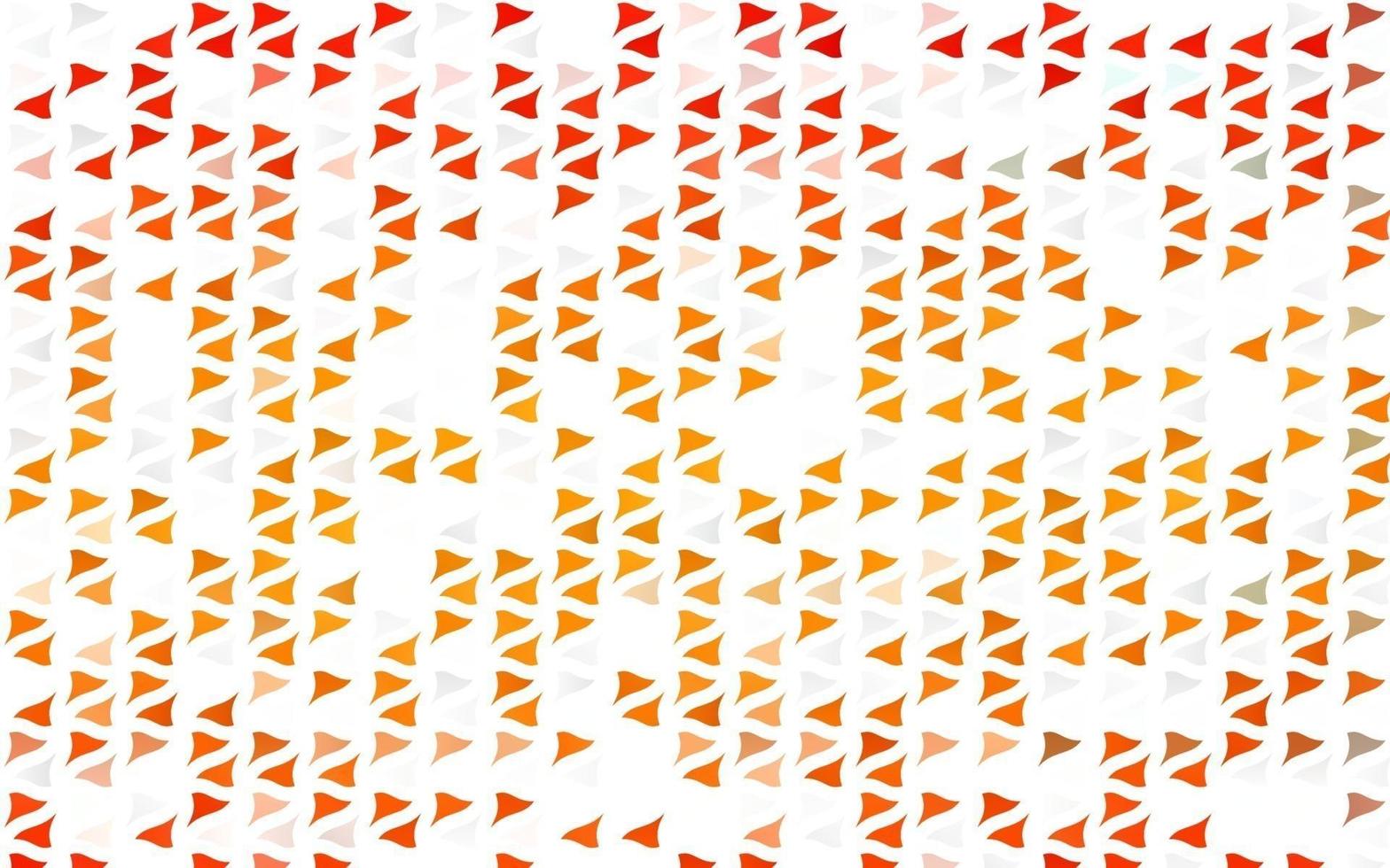 Light Orange vector template with crystals, triangles.