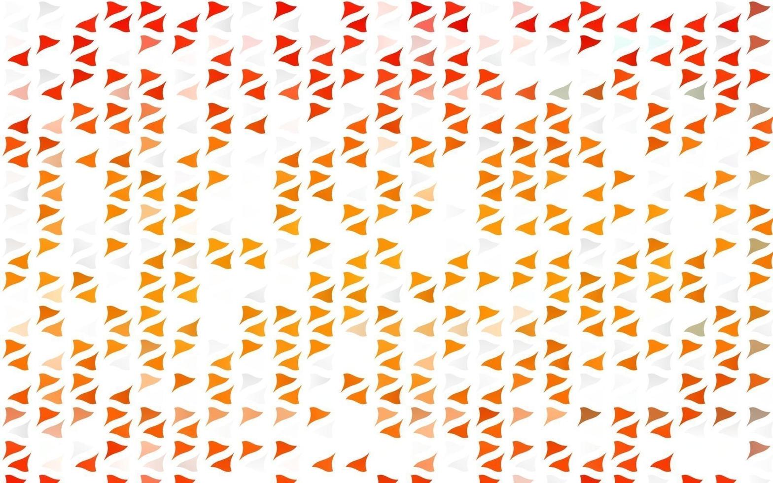 Light Orange vector template with crystals, triangles.