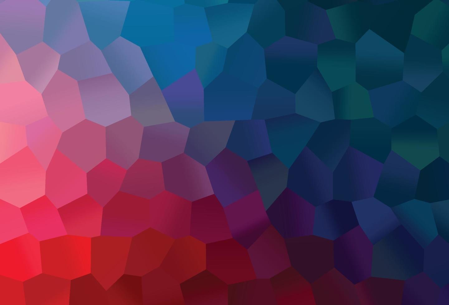 Dark Blue, Red vector layout with hexagonal shapes.