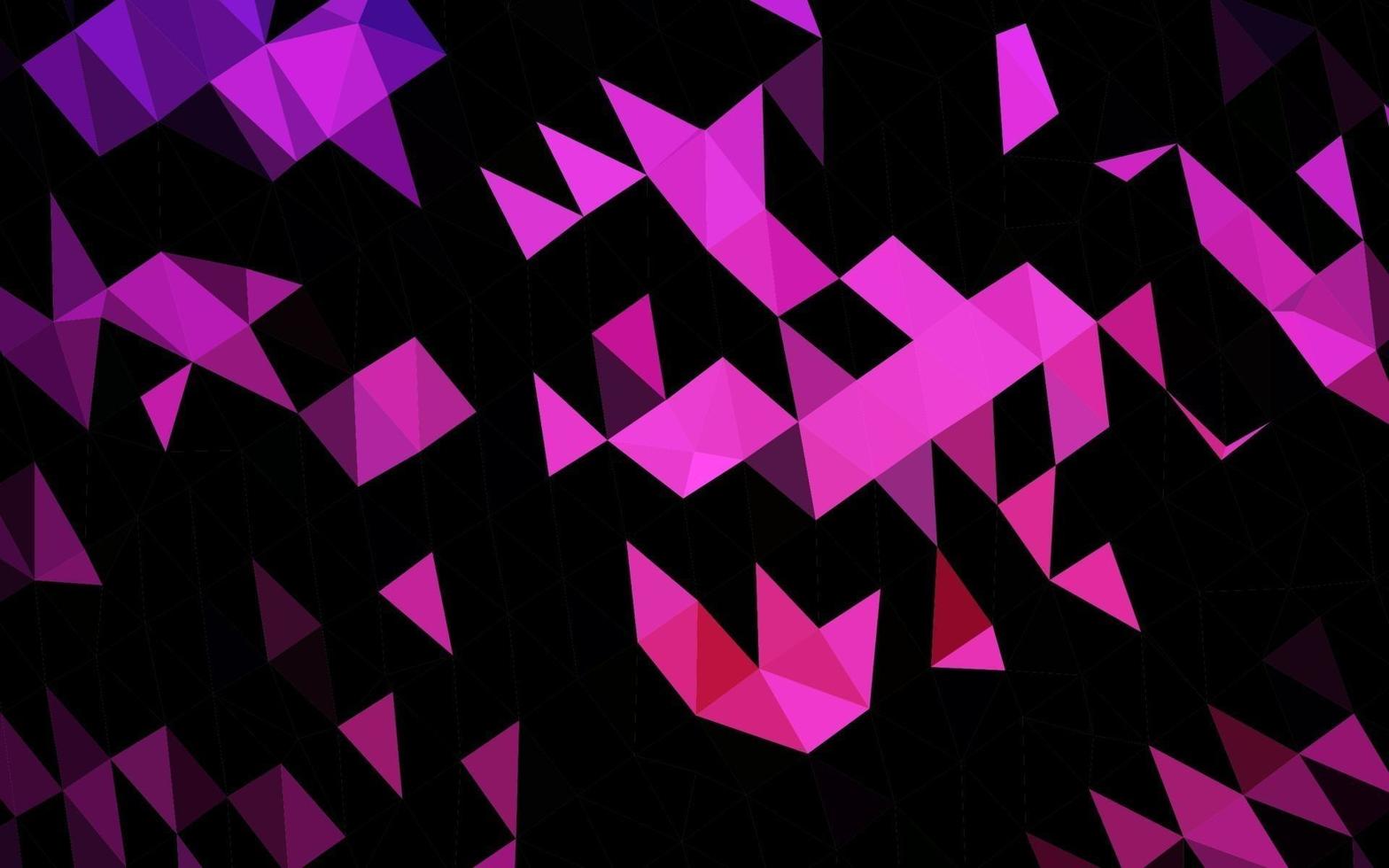 plantilla de triángulo borroso de vector rosa oscuro.