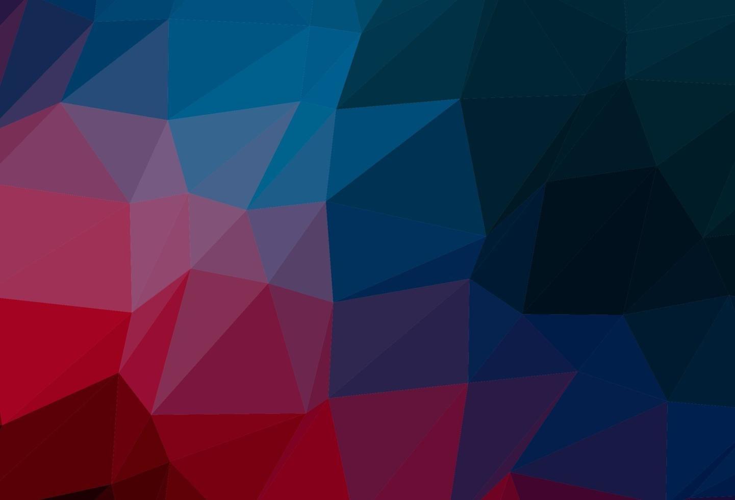 Dark Blue, Red vector low poly texture.