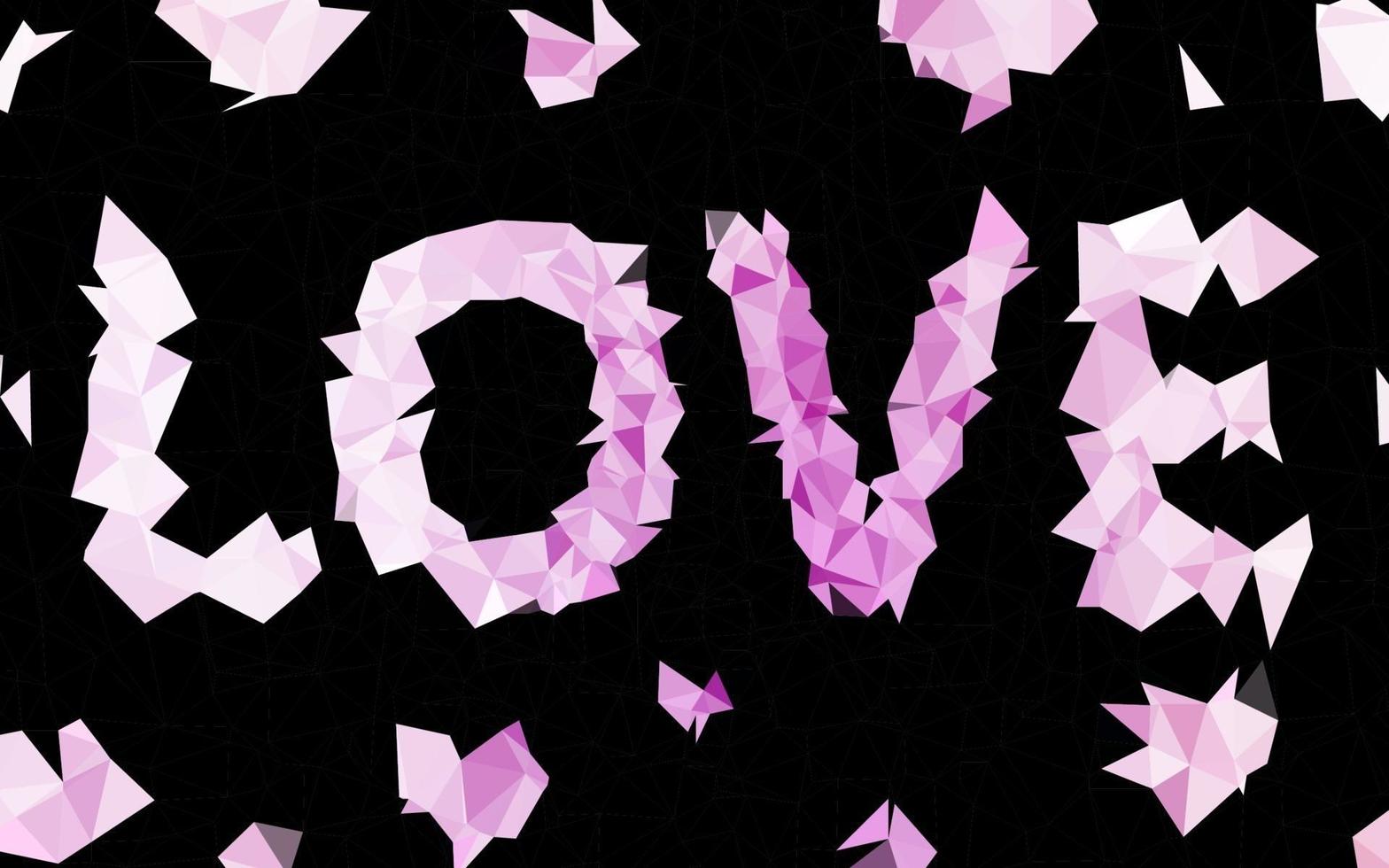 Light Purple vector low poly layout.