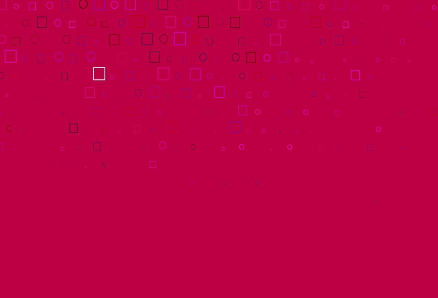 Diseño vectorial de color púrpura claro y rosa con puntos circulares, cubos. vector