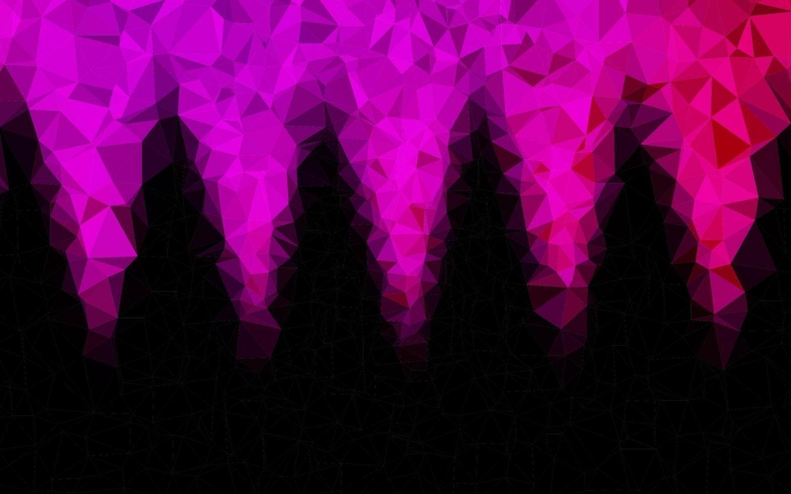 Light Purple, Pink vector blurry triangle pattern.