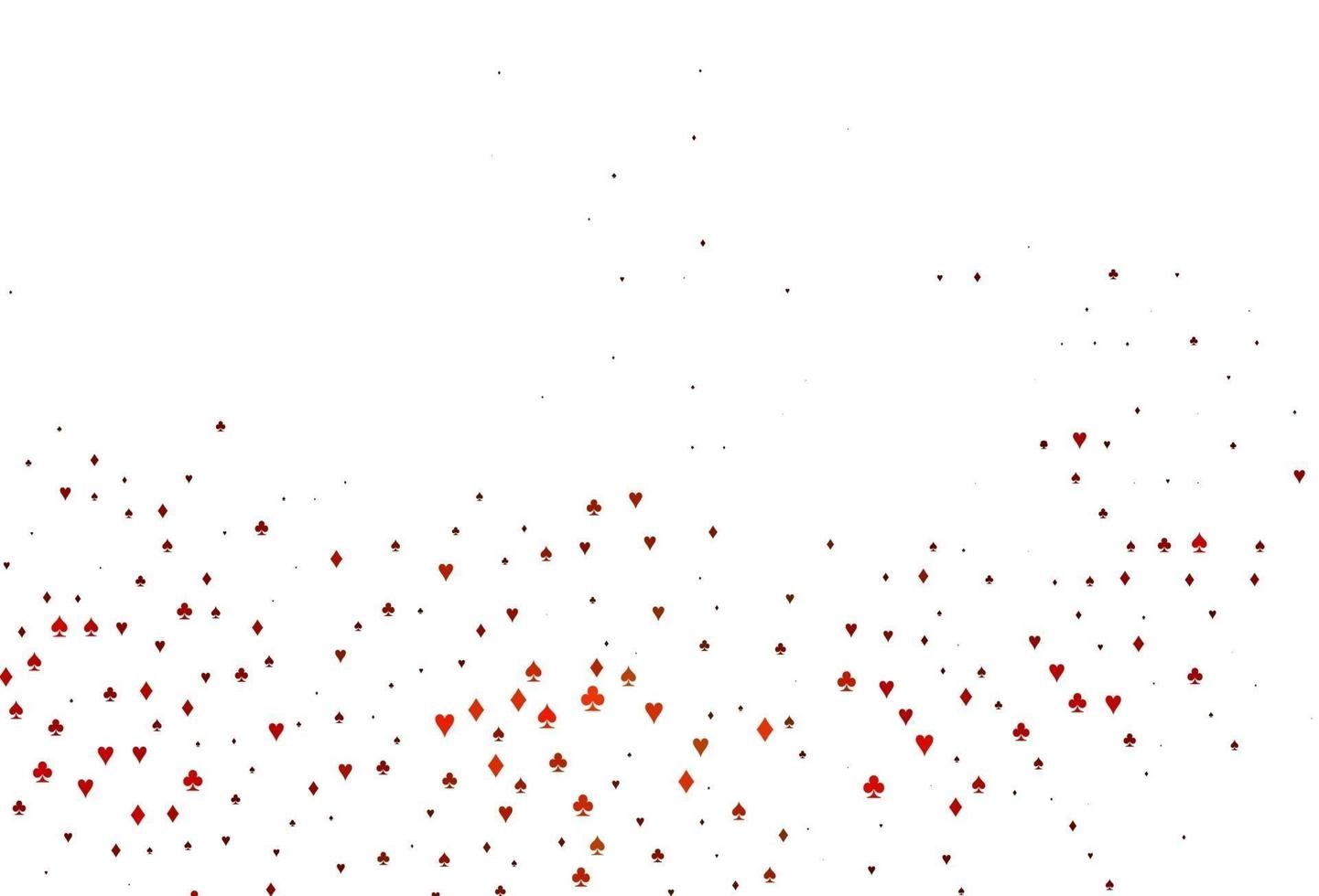 Light Red vector pattern with symbol of cards.