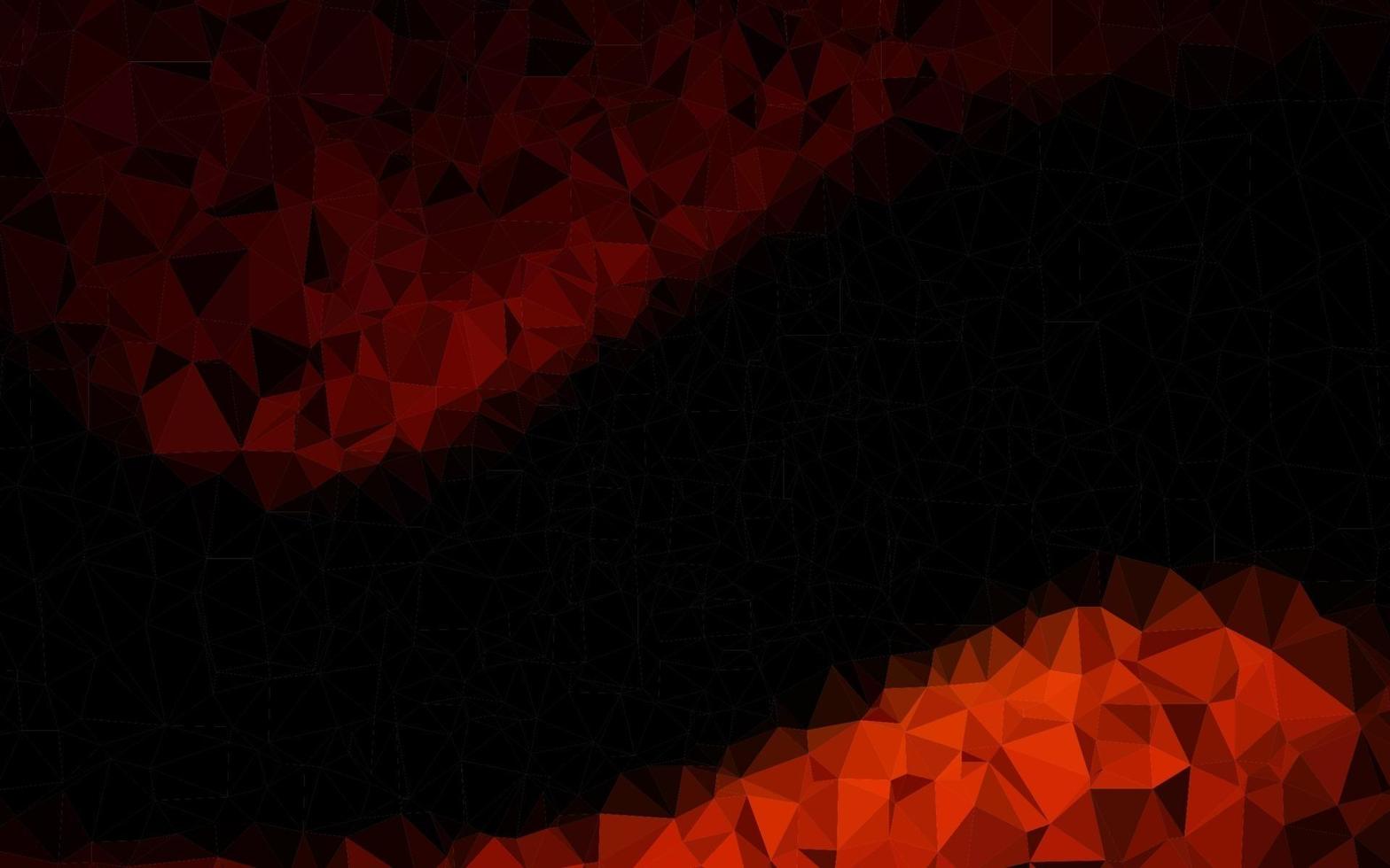 Fondo de mosaico abstracto de vector rojo oscuro.