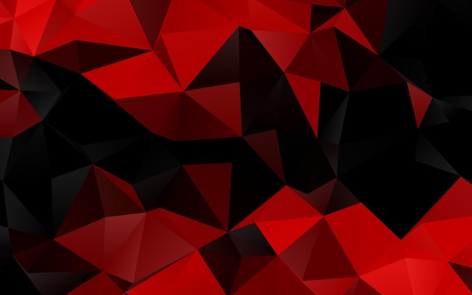 textura de mosaico de triángulo de vector rojo claro.