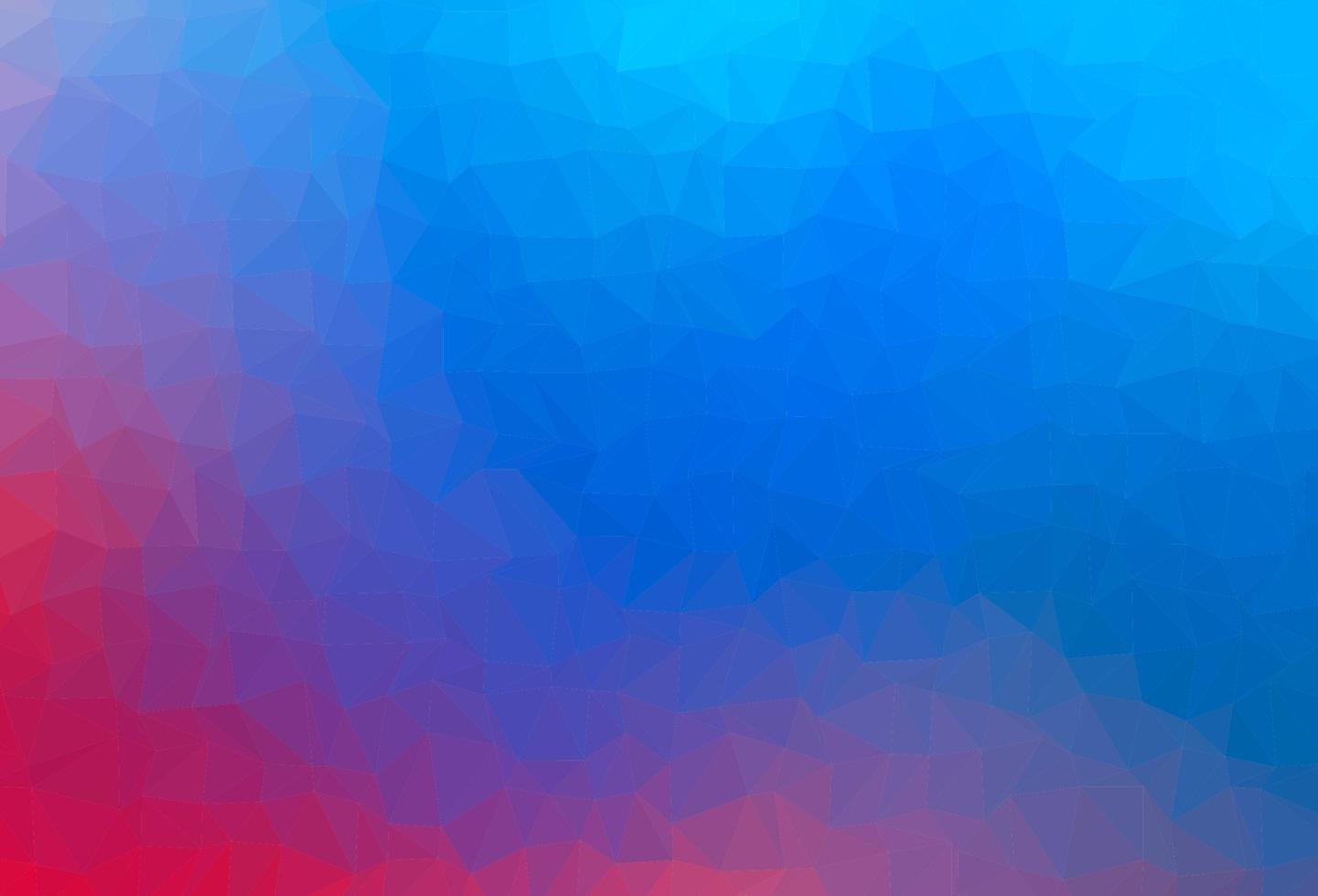 Light Blue, Red vector polygonal background.