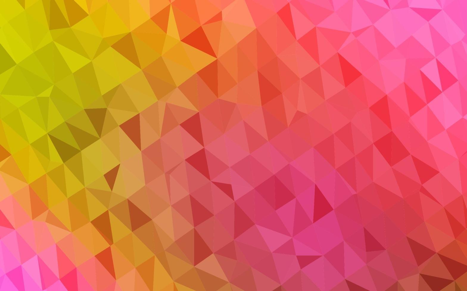 Light Red, Yellow vector blurry triangle template.