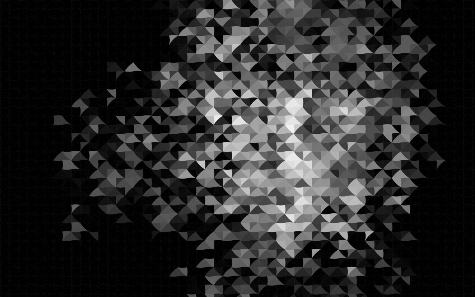 Dark Silver, Gray vector background with triangles.