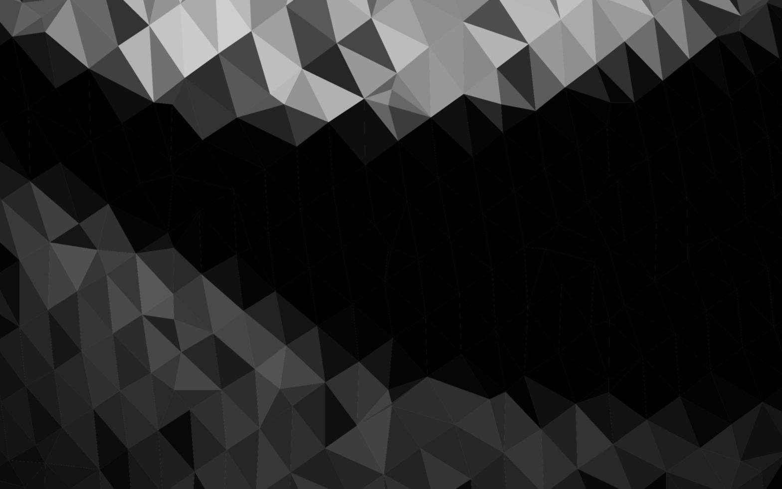 Dark Silver, Gray vector polygon abstract layout.