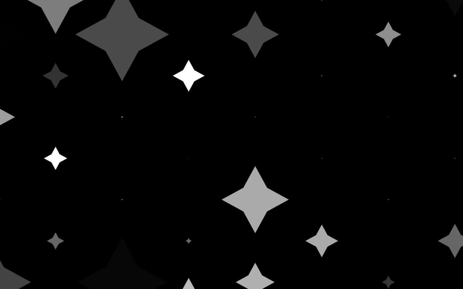 Light Silver, Gray vector template with sky stars.
