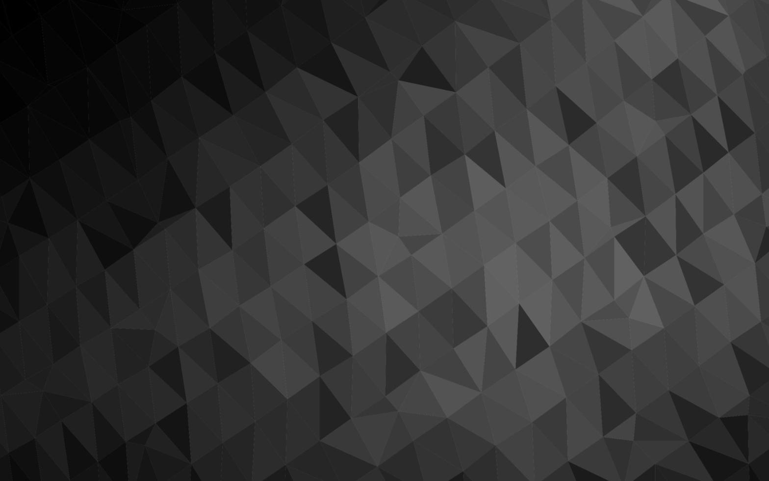 Dark Silver, Gray vector abstract polygonal texture.