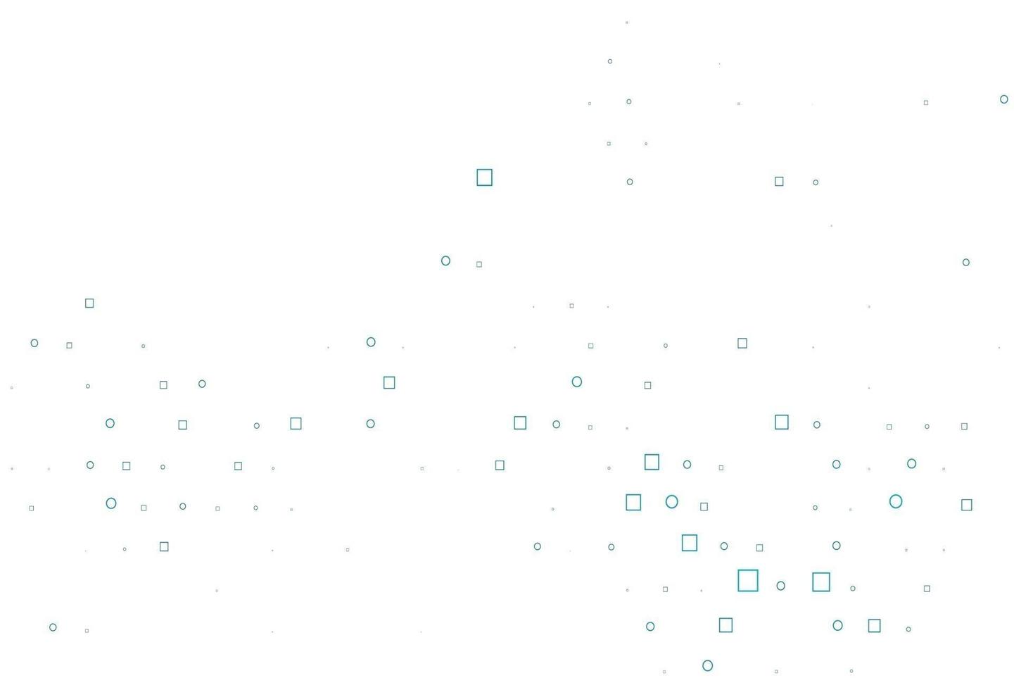 Light BLUE vector background with circles, rectangles.