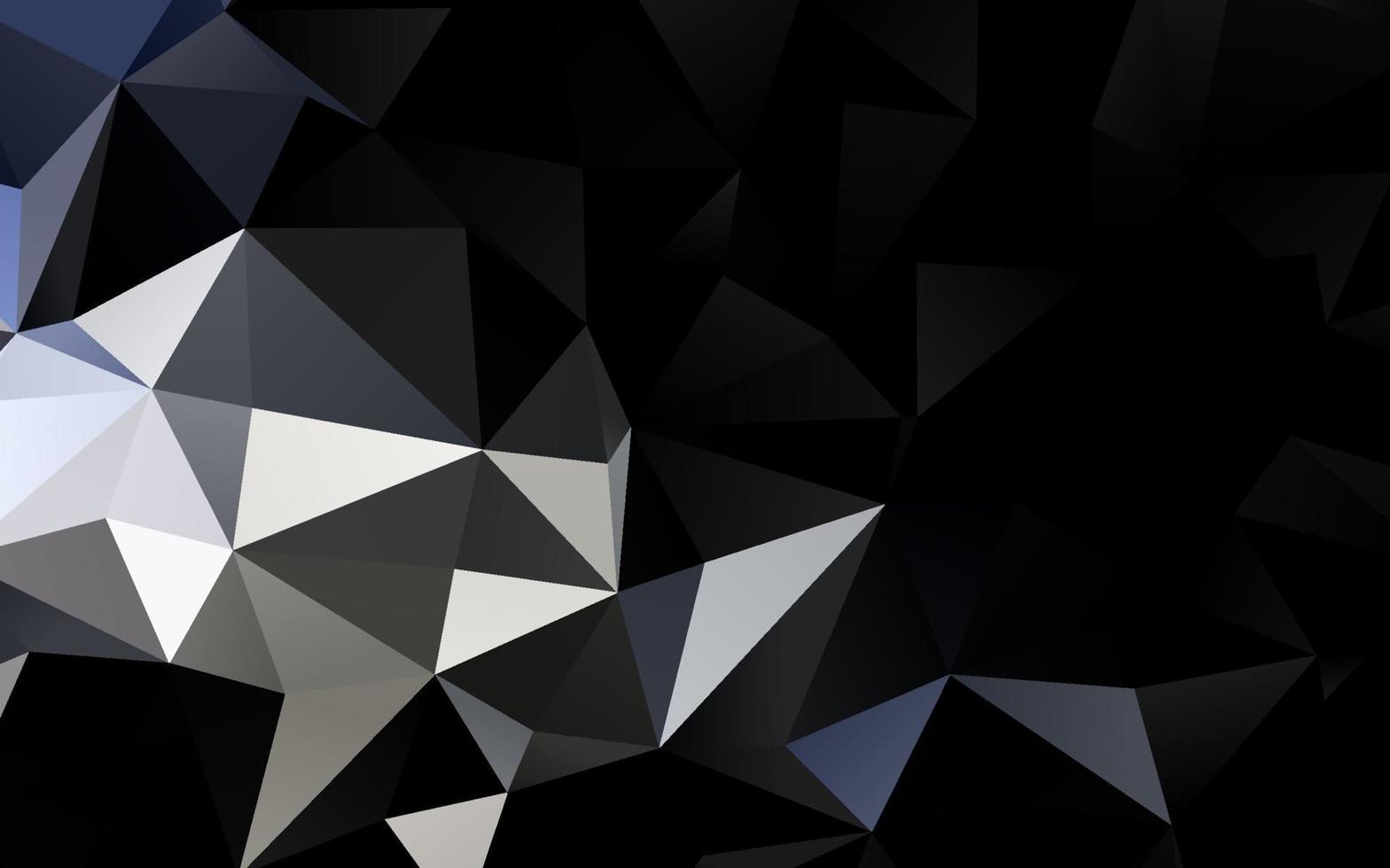 Dark BLUE vector blurry triangle pattern.