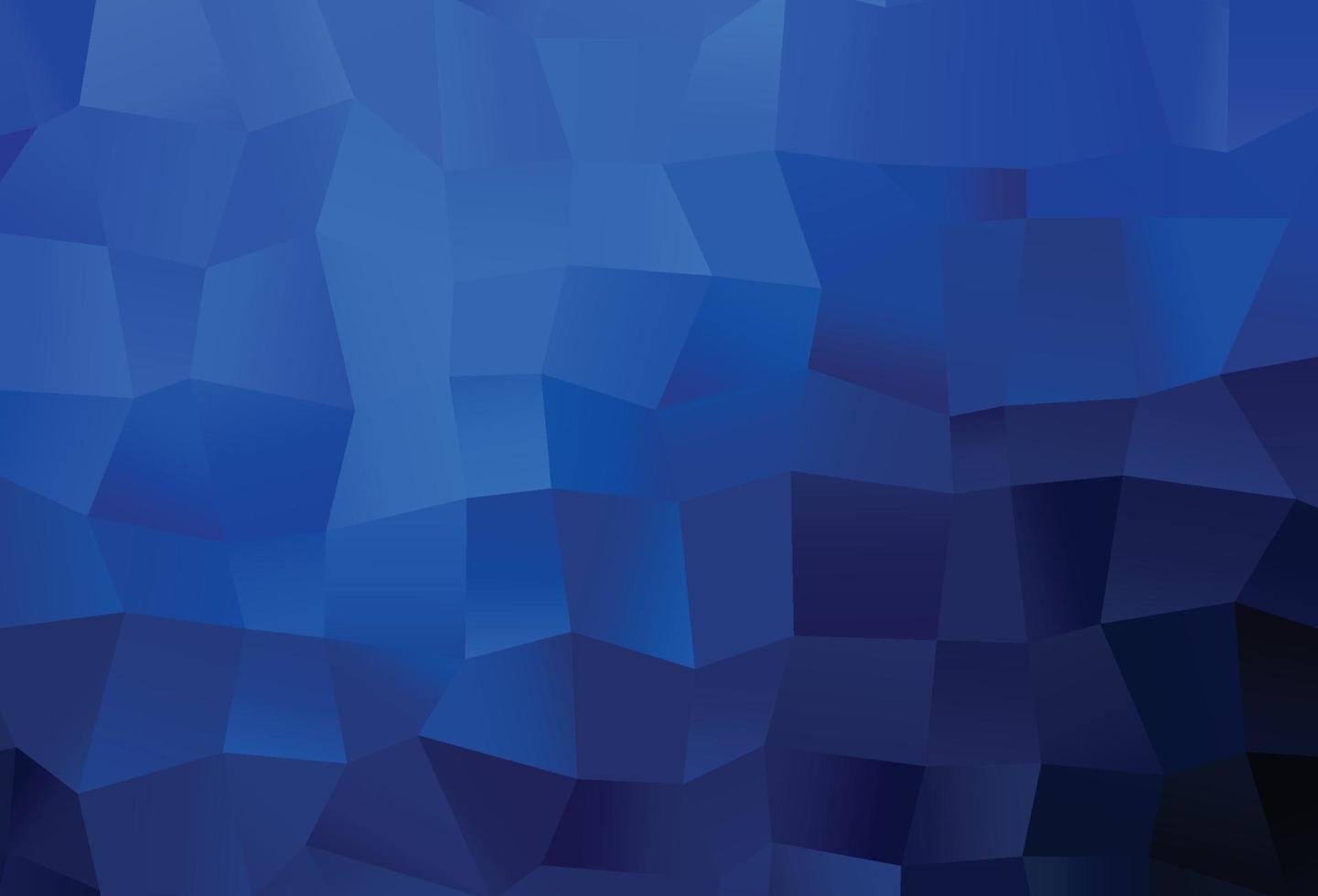 Dark BLUE vector polygon abstract backdrop.