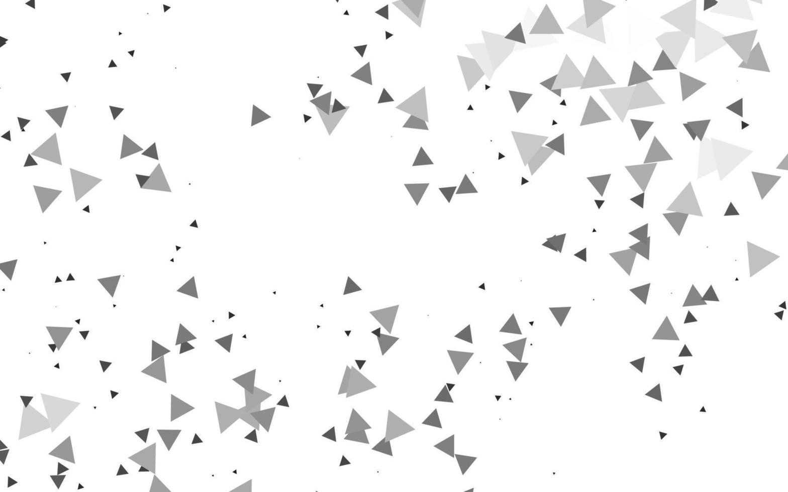 textura de vector gris plateado claro en estilo triangular.