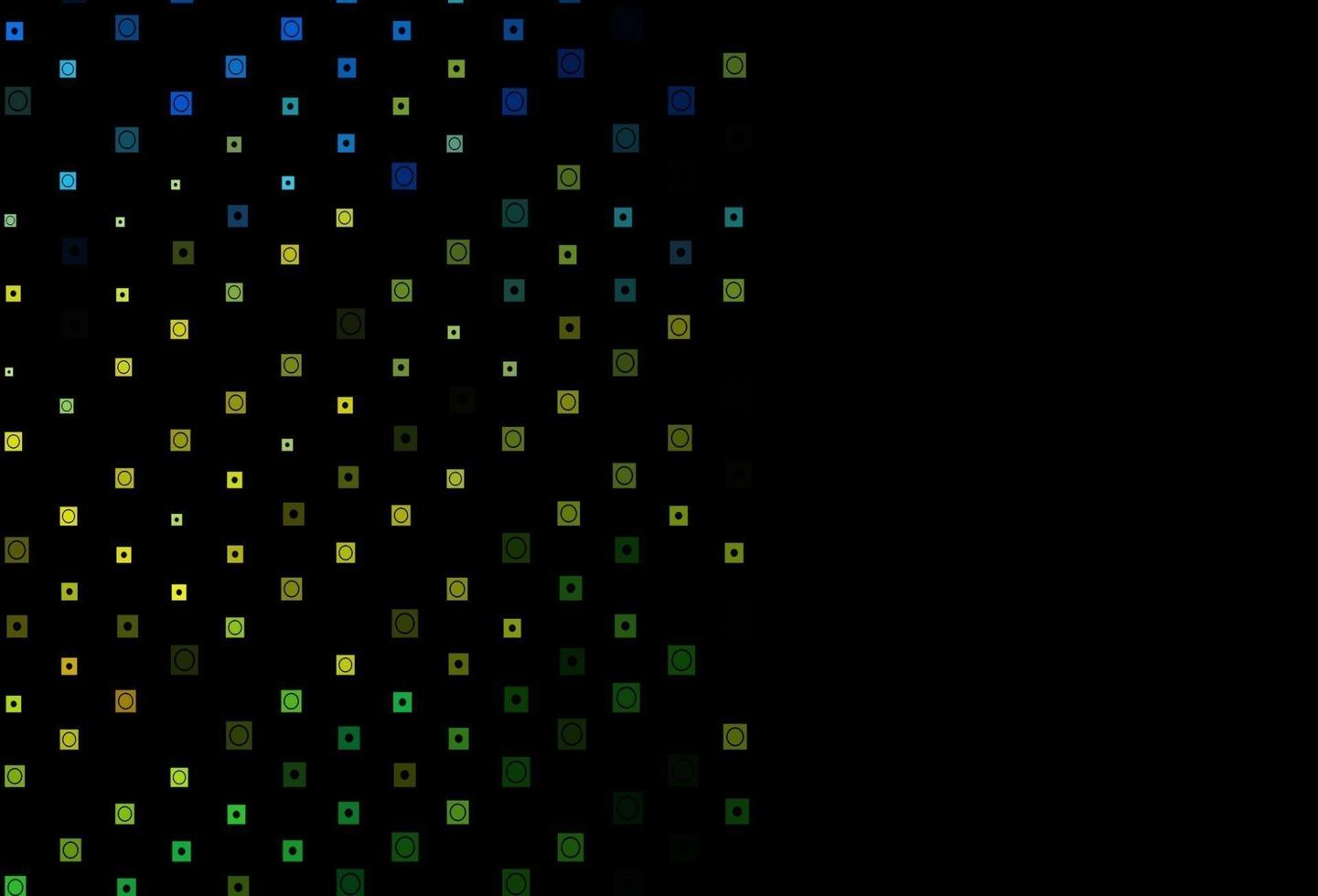 Dark Blue, Yellow vector layout with lines, circles.