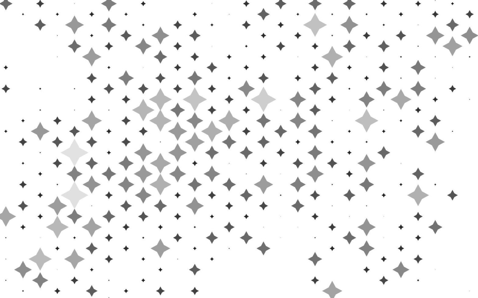 Light Silver, Gray vector pattern with christmas stars.