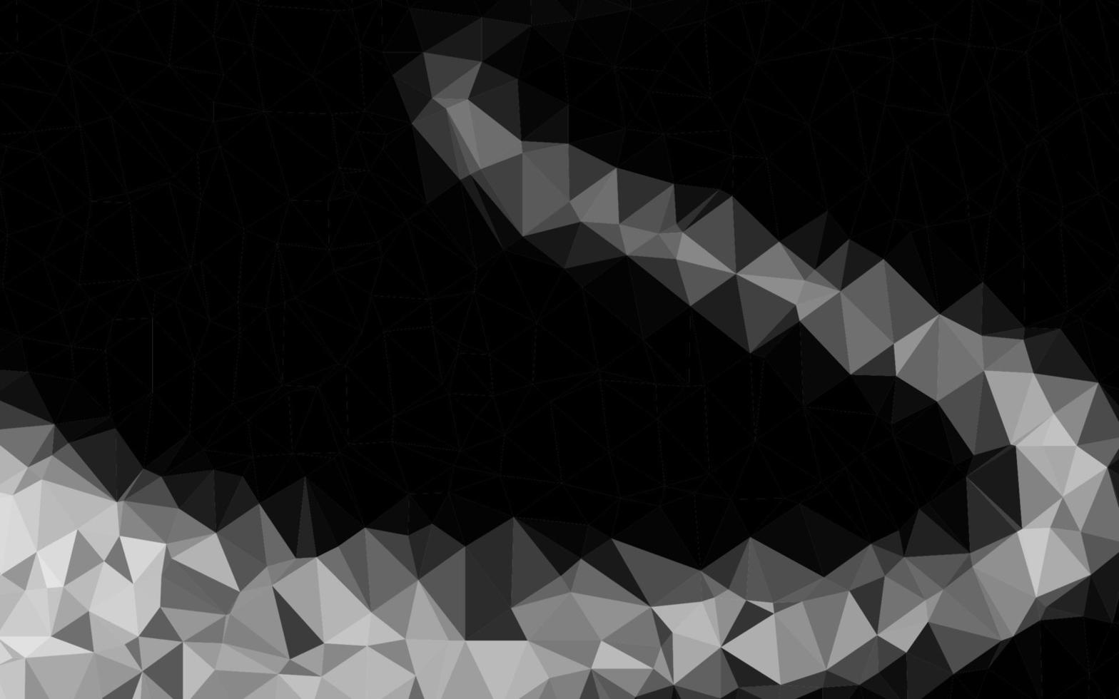 Light Silver, Gray vector abstract polygonal cover.