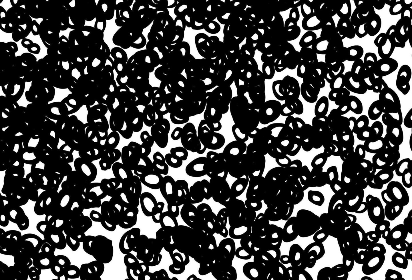 Black and white vector template with circles.