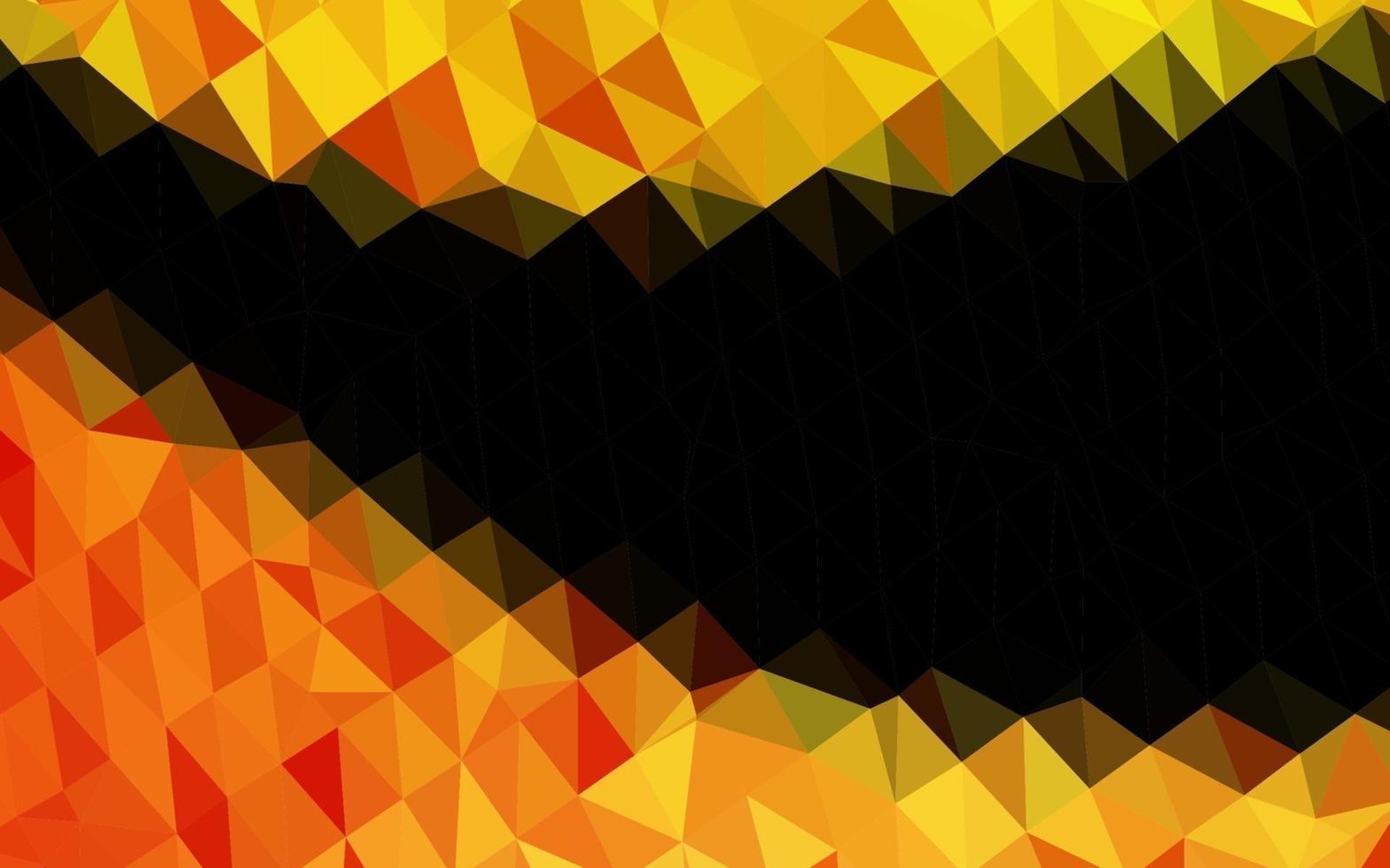 Light Yellow, Orange vector polygon abstract layout.