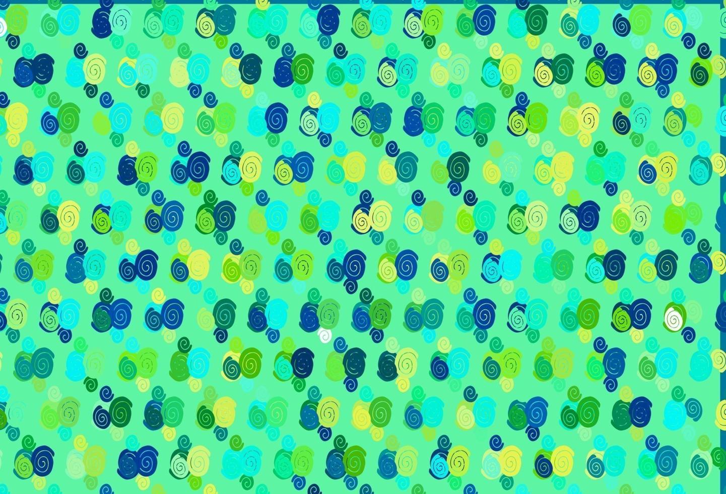 Light Blue, Yellow vector pattern with bent ribbons.