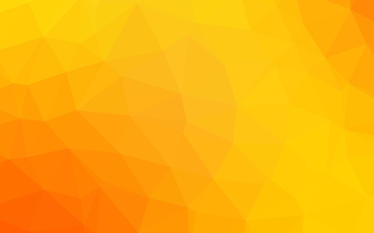 Light Yellow, Orange vector polygon abstract layout.