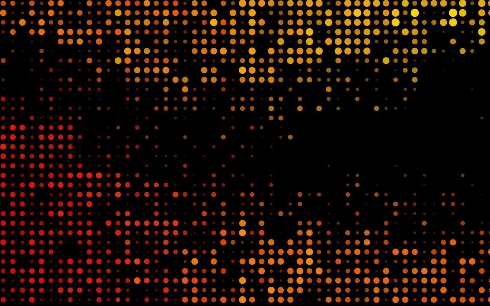 Dark Yellow, Orange vector pattern with spheres.