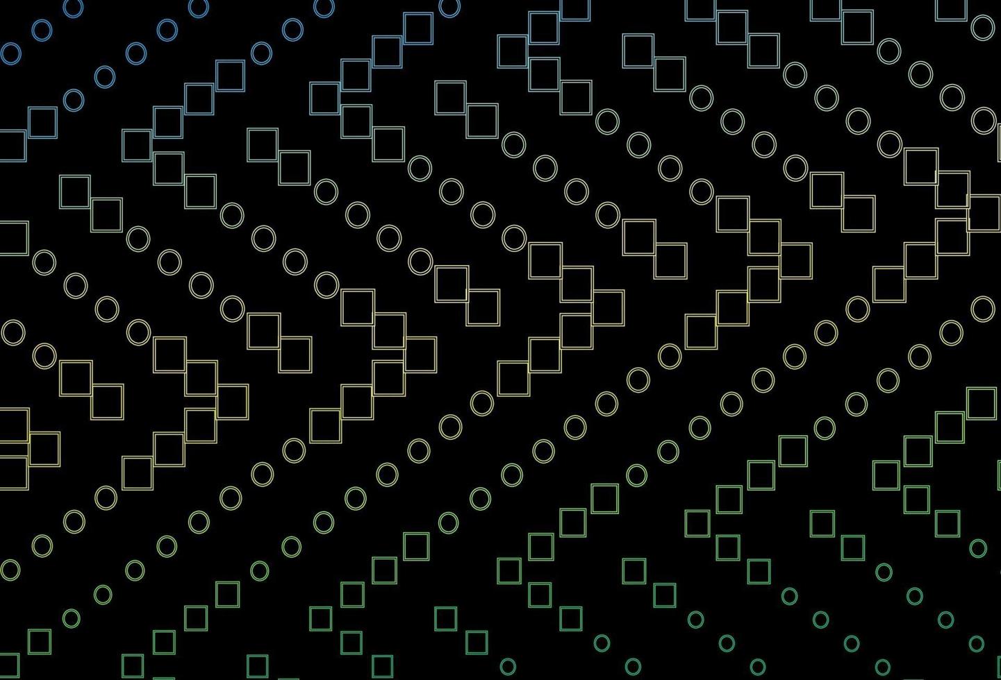 Dark Blue, Yellow vector layout with rectangles, squares.