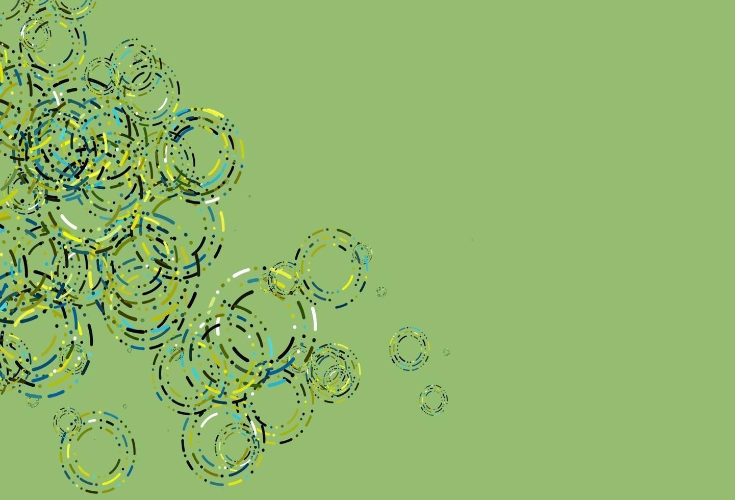Light Blue, Yellow vector template with circles.