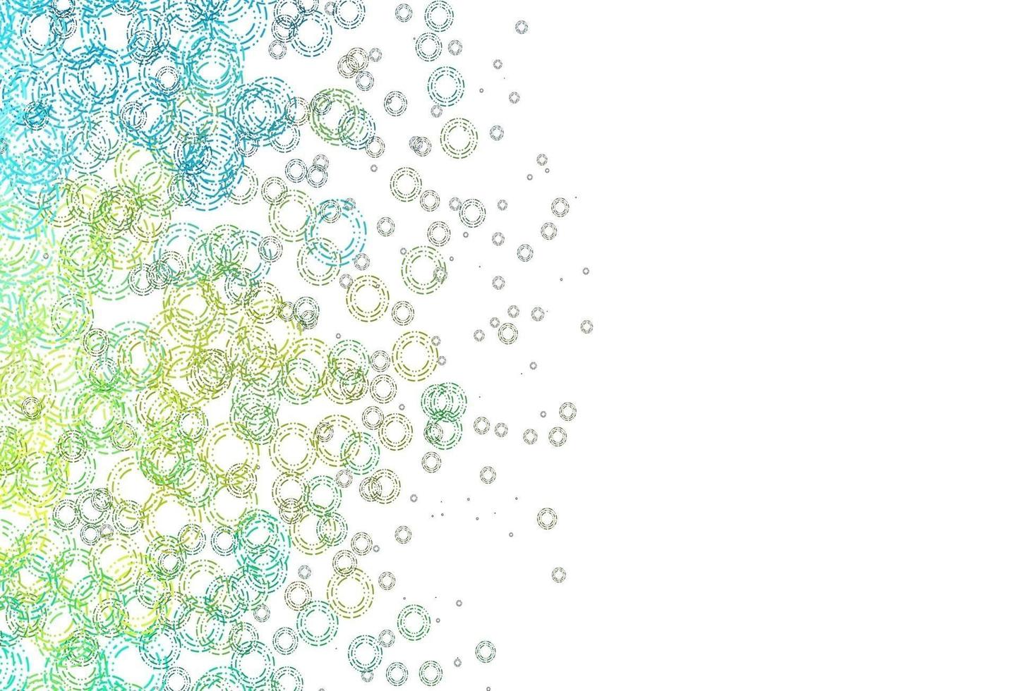 Light Blue, Yellow vector pattern with spheres.