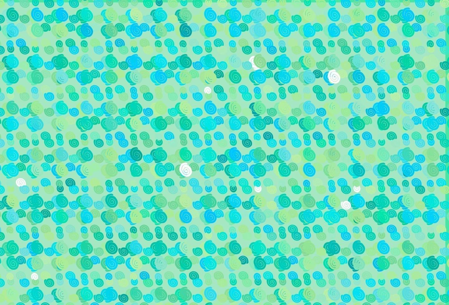 Light Blue, Yellow vector background with curved circles.