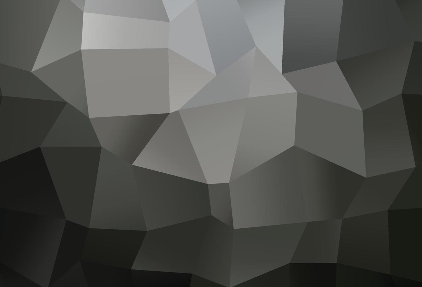 Dark Black vector polygon abstract backdrop.