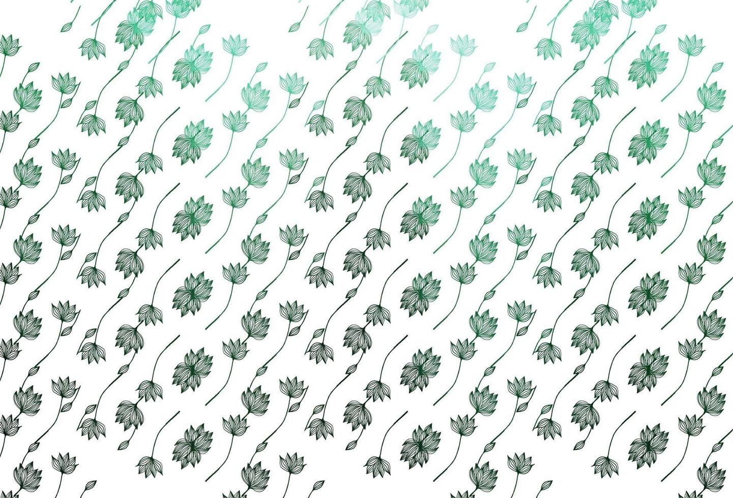 Light Green vector doodle pattern.