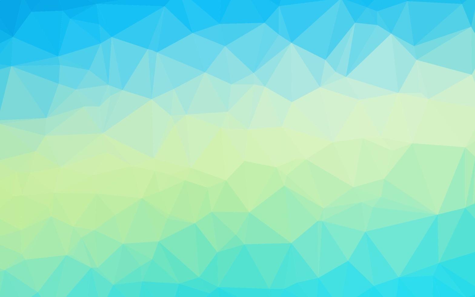 patrón poligonal de vector azul claro, amarillo.