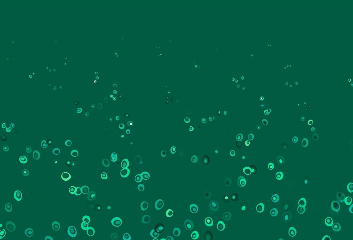 Fondo de vector verde claro con burbujas.