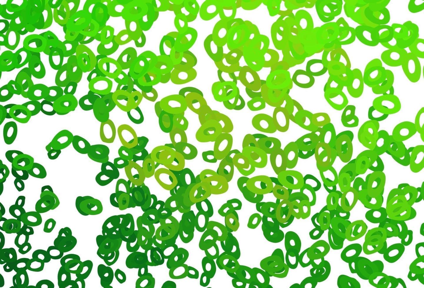 Light Green vector cover with spots.