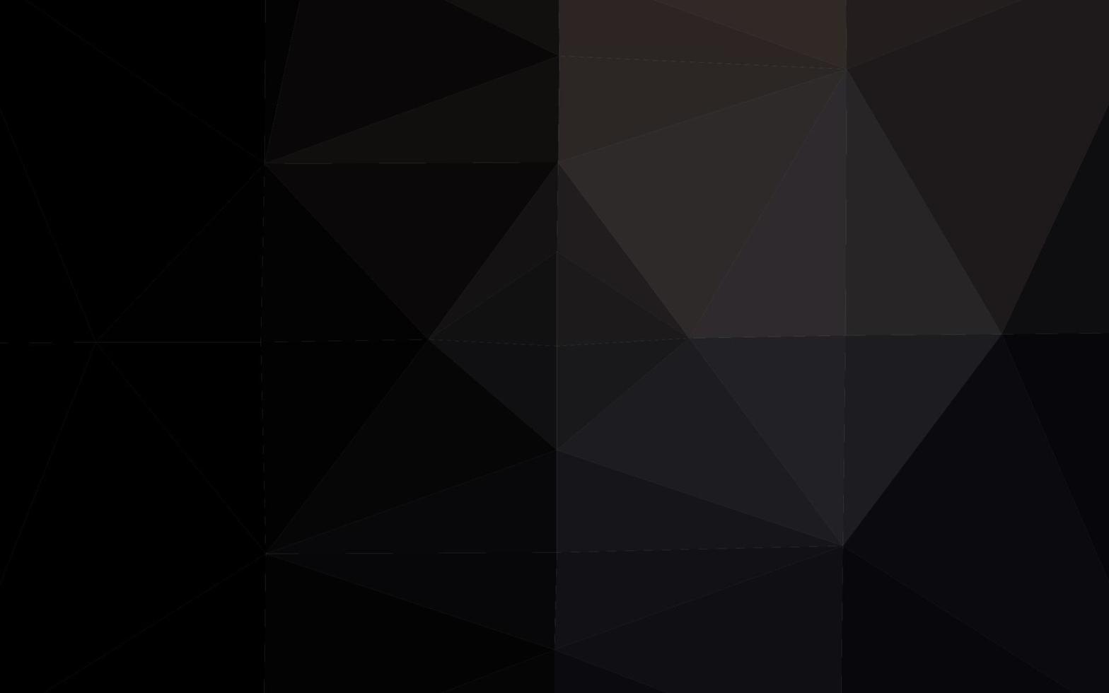 Dark Black vector shining triangular template.