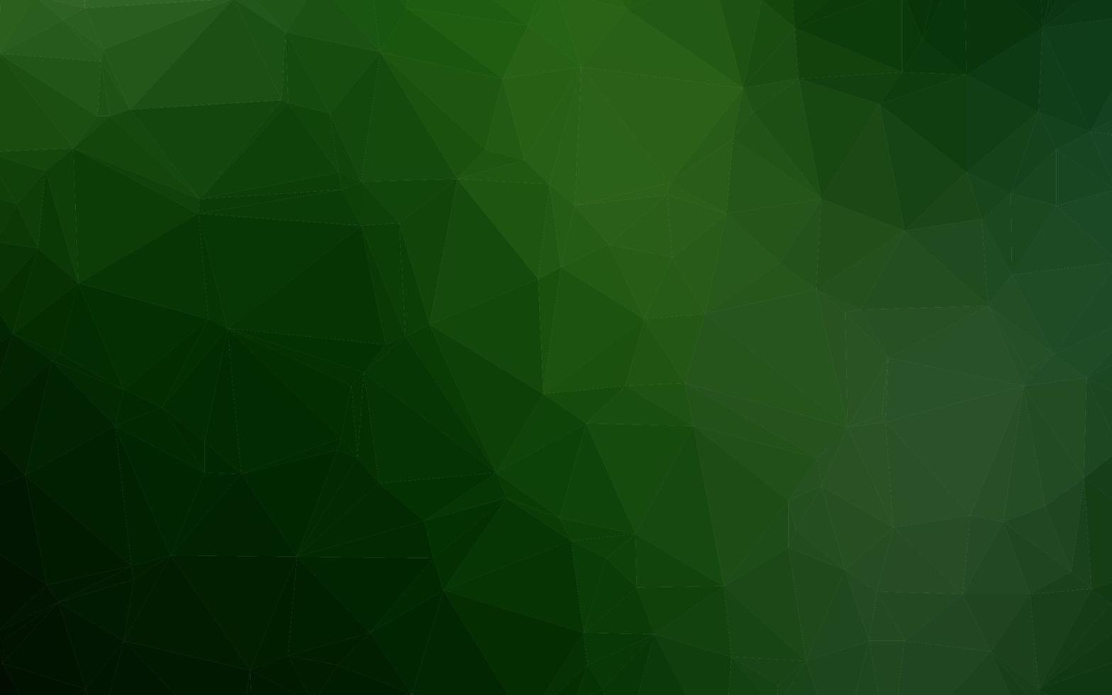 Dark Green vector abstract polygonal layout.