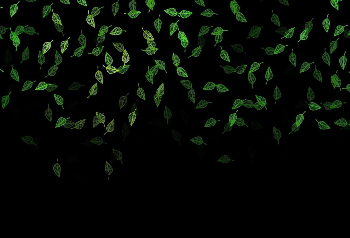 Dark Green vector hand painted pattern.