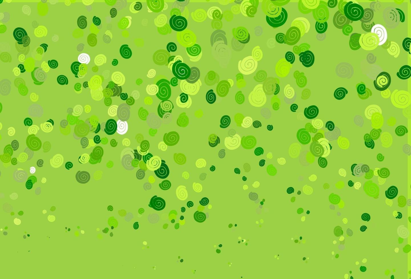 Light Green vector background with bent ribbons.