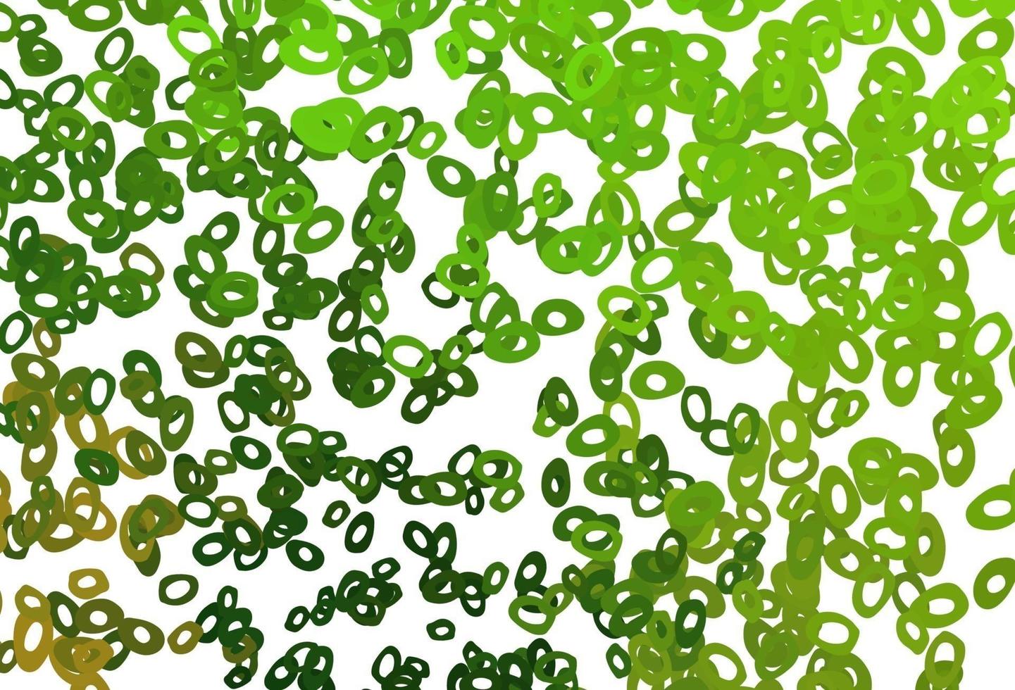 Light Green vector template with circles.