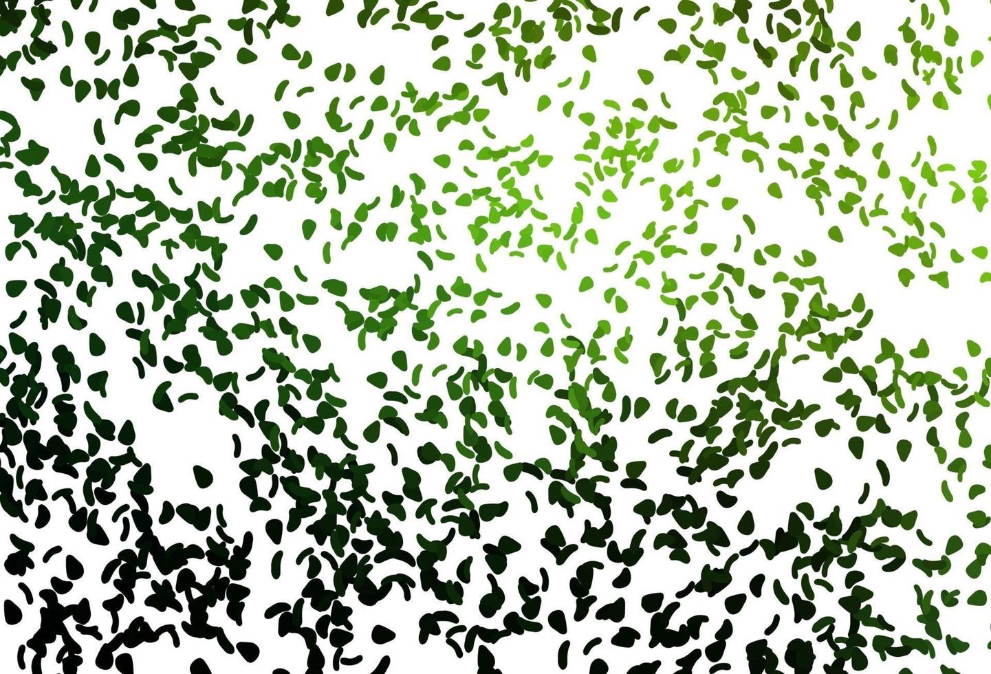 plantilla de vector verde claro con formas de memphis.