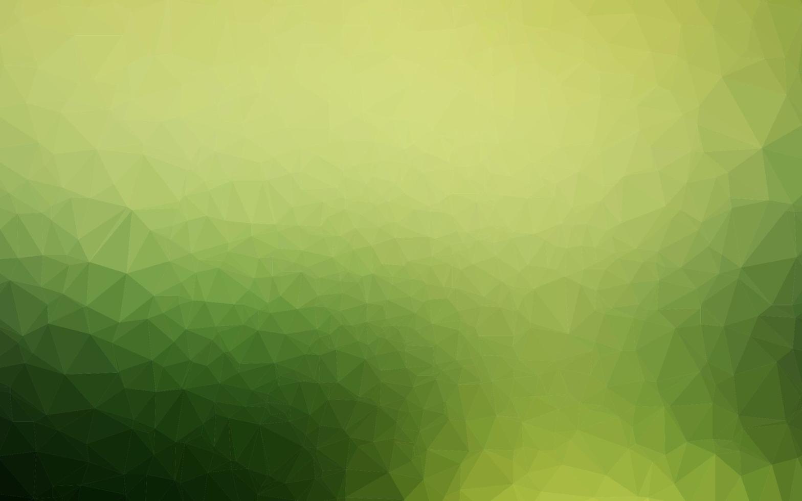 Light Green vector polygon abstract background.