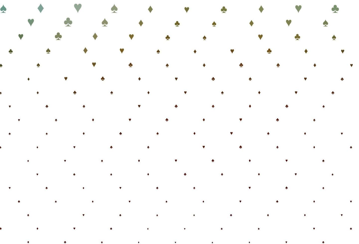 Light Green, Red vector cover with symbols of gamble.