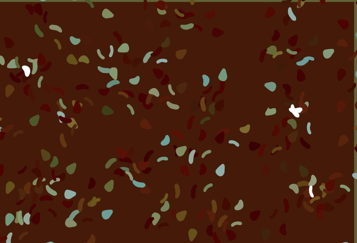 Light Green, Red vector pattern with chaotic shapes.