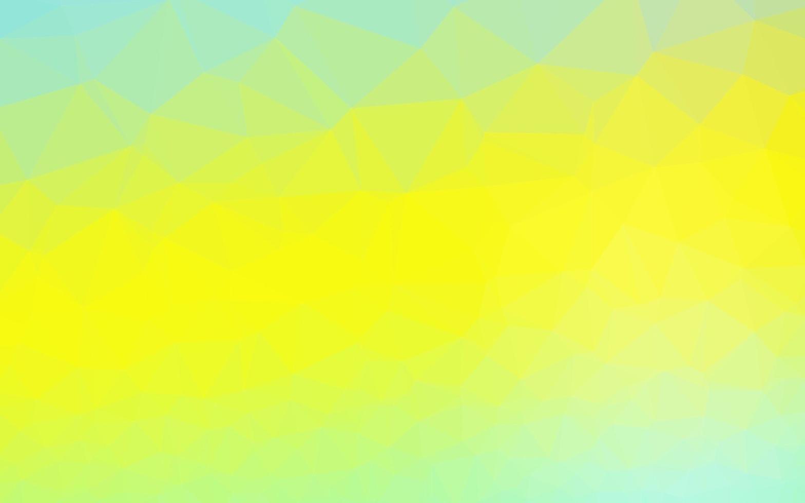 Light Green, Yellow vector polygonal background.
