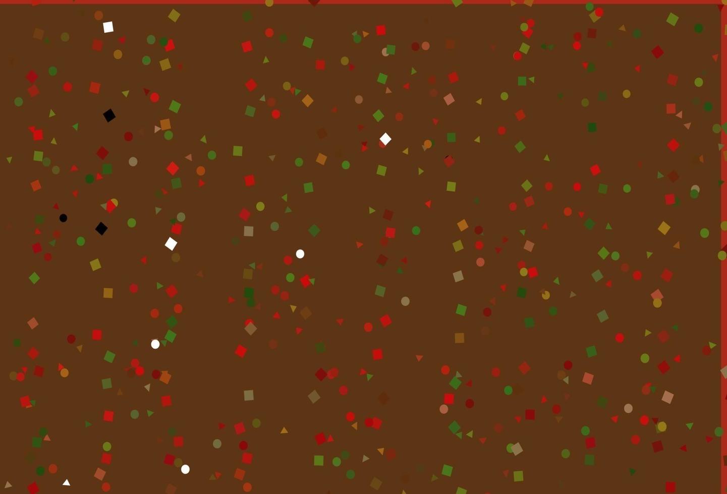Light Green, Red vector cover in polygonal style with circles.